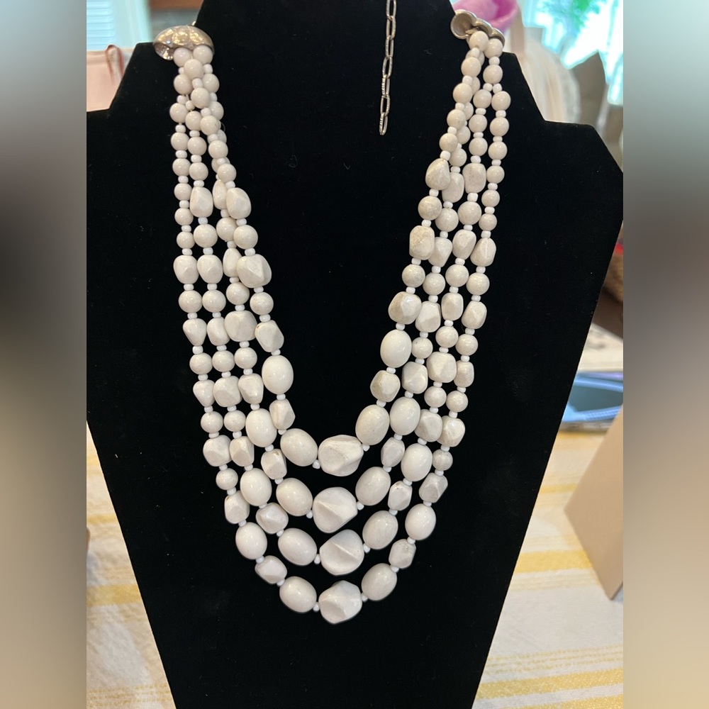 Vintage four strand necklace